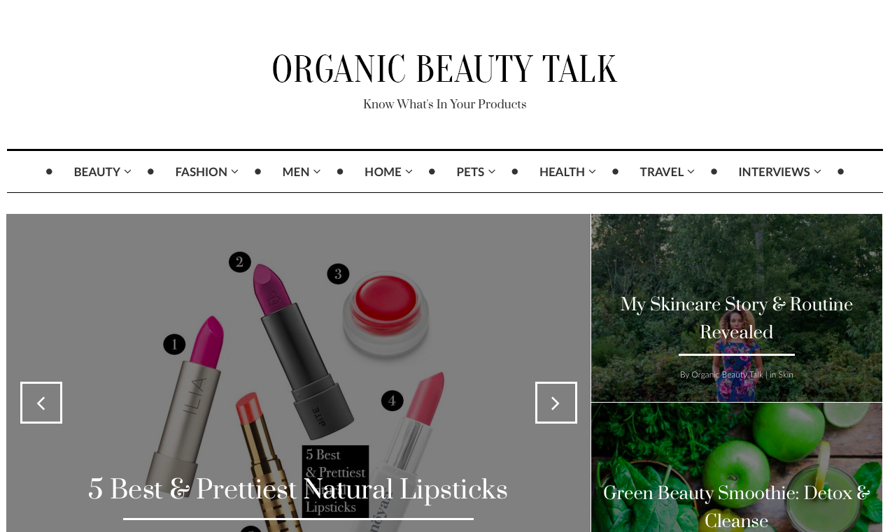 Organic Beauty Talk 